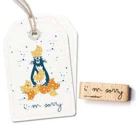 Cats on Appletrees - Stempel Tekst I'm Sorry
