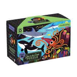 Mudpuppy - Glow in Dark Puzzel Ocean Predators (100 st)