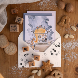 Cats on Appletrees - Mini Stempel Croissant (2)