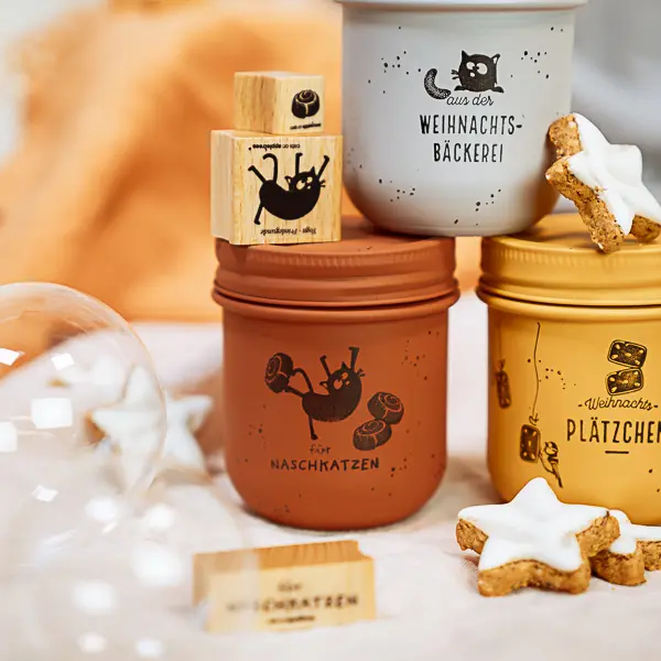 Cats on Appletrees - Mini Stempel Kaneelbroodje