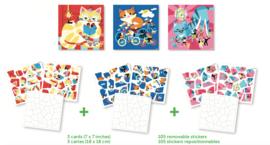 Poppik - Sticker Puzzel: Katten
