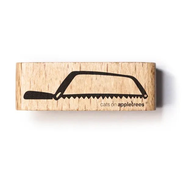 Cats on Appletrees - Stempel Zaag