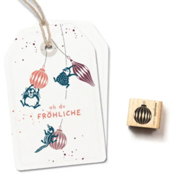 Cats on Appletrees - Mini Stempel Kerstbal (8)