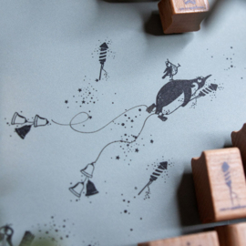 Cats on Appletrees - Stempel Pinguïn Coco