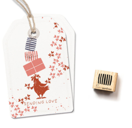 Cats on Appletrees - Mini Stempel Cadeau Gestreept (17)