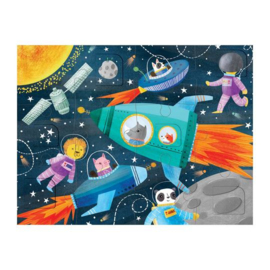Mudpuppy - Lift-the-flap Puzzle Blast Off! (12 st)