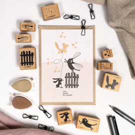 Cats on Appletrees - Stempel Tuinhek 1