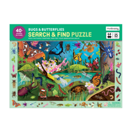 Mudpuppy - Search & Find Puzzel Bugs & Butterflies  (64 st)