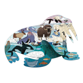 Mudpuppy - Shaped Puzzel Arctic Life (300 st)