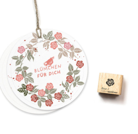 Cats on Appletrees - Mini Stempel Roos (1)