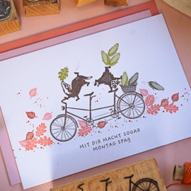 Cats on Appletrees - Mini Stempel Berkenblad (6)