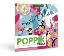 Poppik - Sticker Puzzel: Katten