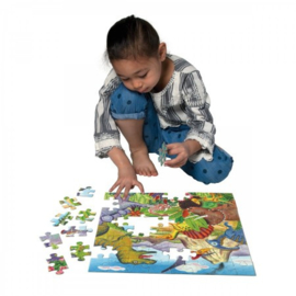 Eeboo - Dino Eiland Puzzel (64 st)