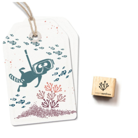 Cats on Appletrees - Mini Stempel Koraal