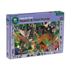 Mudpuppy - Search & Find Puzzel Woodland Forest  (64 st)