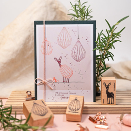 Cats on Appletrees - Stempel Kerstbal Geplooide 