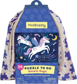 Mudpuppy - Puzzle To Go Unicorn Magic (36 st)