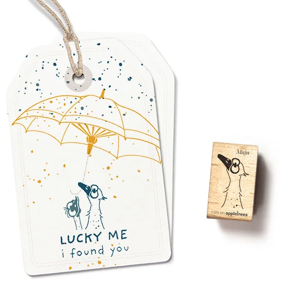 Cats on Appletrees - Stempel Hoofd Gans Maja