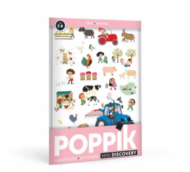 Poppik - Mini Stickerposter: Boerderij