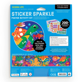 Mudpuppy - Ocean Life Sparkle Stickerposter