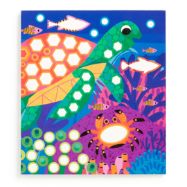 Mudpuppy - Ocean Life Sparkle Stickerposter