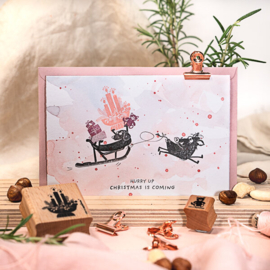 Cats on Appletrees - Stempel Tekst Hurry Up It's Almost Christmas