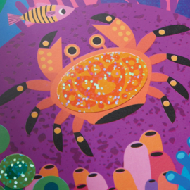 Mudpuppy - Ocean Life Sparkle Stickerposter
