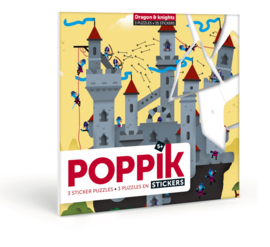 Poppik - Sticker Puzzel: Draken en ridders