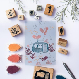 Cats on Appletrees - Stempel Zeepaardje Ida