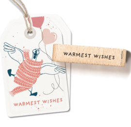 Cats on Appletrees - Stempel Tekst Warmest Wishes