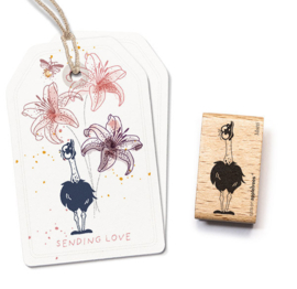 Cats on Appletrees - Stempel Struisvogel Matti