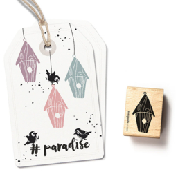 Cats on Appletrees - Stempel Vogelhuis