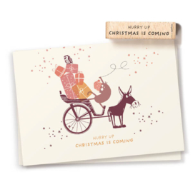 Cats on Appletrees - Stempel Tekst Hurry Up It's Almost Christmas