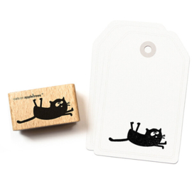 Cats on Appletrees - Stempel Kat Friedegunde Liggend