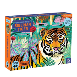 Mudpuppy - Siberian Tiger Bedreigde Dieren Puzzel (300 st)