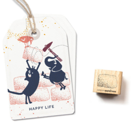 Cats on Appletrees - Stempel Steen (2)