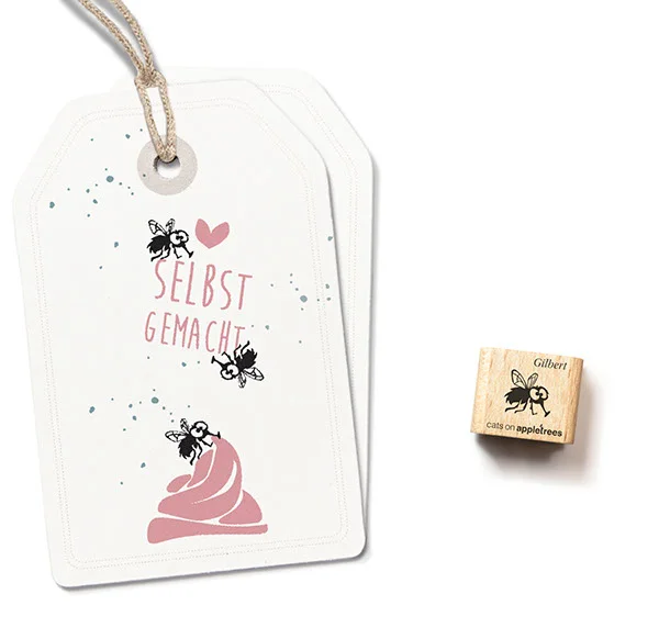 Cats on Appletrees - Mini Stempel Vlieg Gilbert