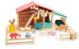 Tender Leaf Toys - Boerderij (met gratis tractor)