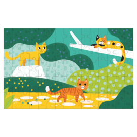 Mudpuppy - Cats Big & Small Lenticulaire Puzzel  (75 st)