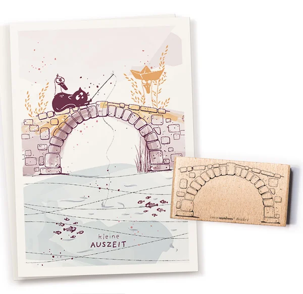 Cats on Appletrees - Stempel Brug Plat (1)