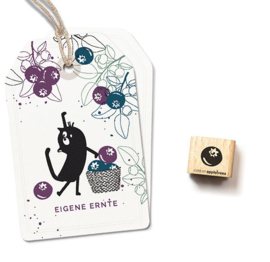 Cats on Appletrees - Mini Stempel Blauw Bes