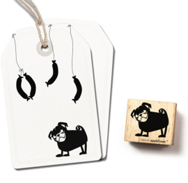 Cats on Appletrees - Stempel Mopshond Amadeus