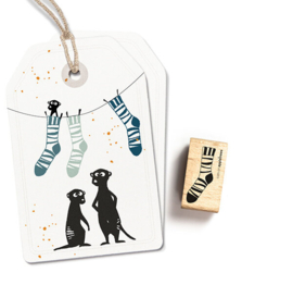 Cats on Appletrees - Stempel Gestreepte Sok (2)