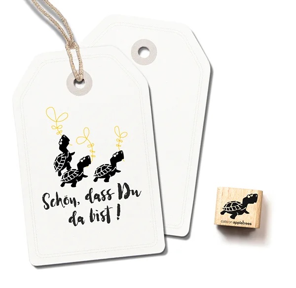 Cats on Appletrees - Mini Stempel Schildpad Keonie