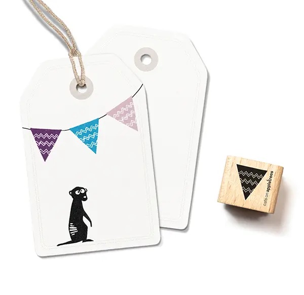 Cats on Appletrees - Stempel Vlag (5)
