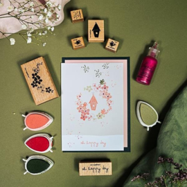 Cats on Appletrees - Mini Stempel Muzieknoten Wolk