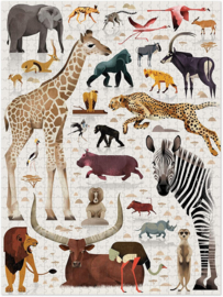 Crocodile Creek - World of African Animals Familie Puzzel (750 st)