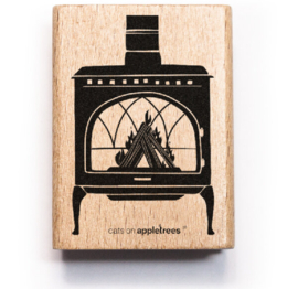 Cats on Appletrees - Stempel Houtkachel