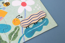 Londji - Imagine Puzzel (4 x 3 stuks en 3 houten blokken)