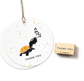 Cats on Appletrees - Stempel Tekst Thank You